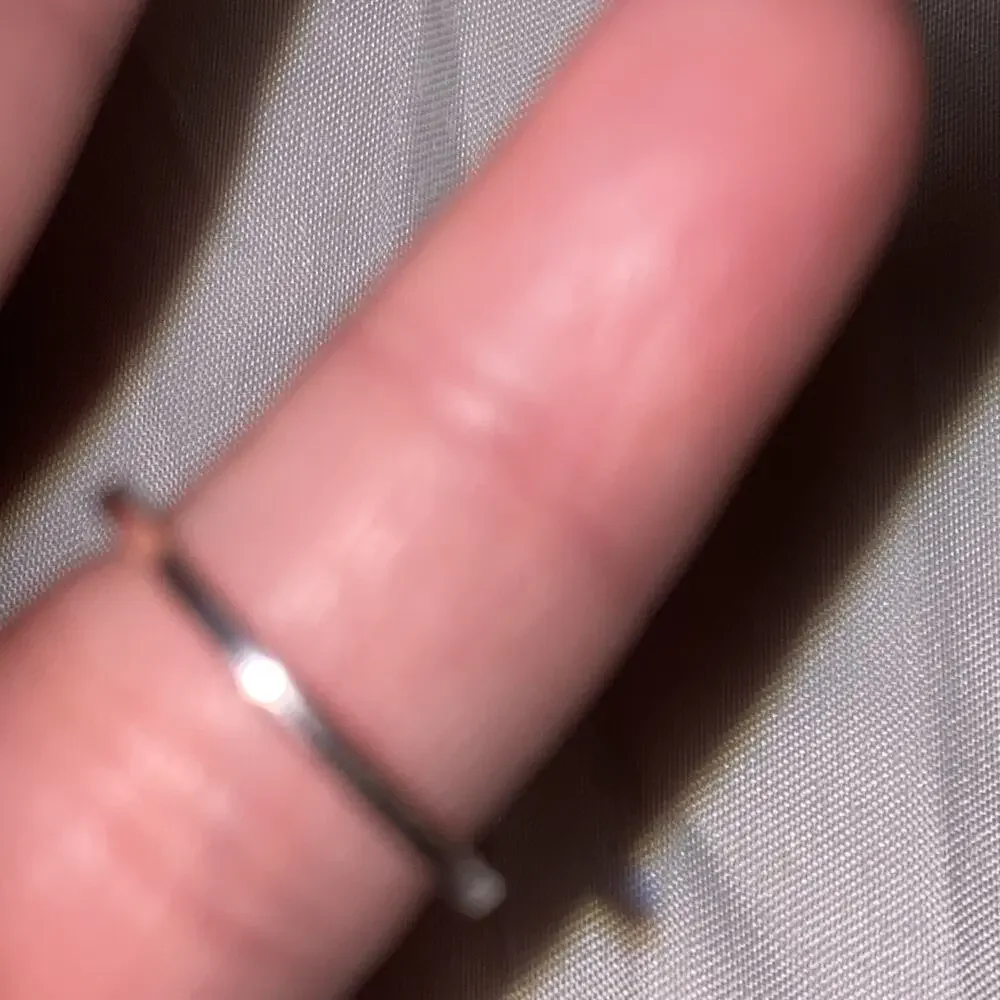 Authentic Pandora Silver 925 Beaded Wishbone Stacking Ring #186315 Sz. 5.5